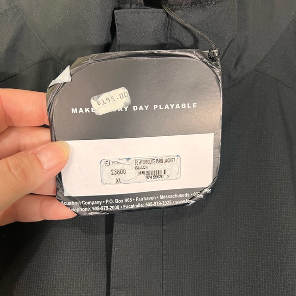 🆕 FootJoy HydroLite Black Raincoat for Men - Picture 2 of 13